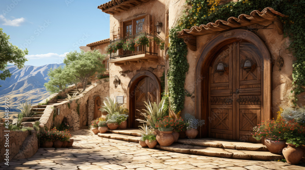 Fototapeta premium Provence streets. Generative AI