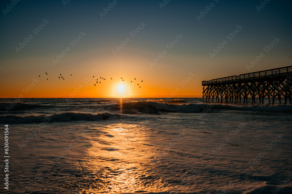Fototapeta premium sunset on the beach