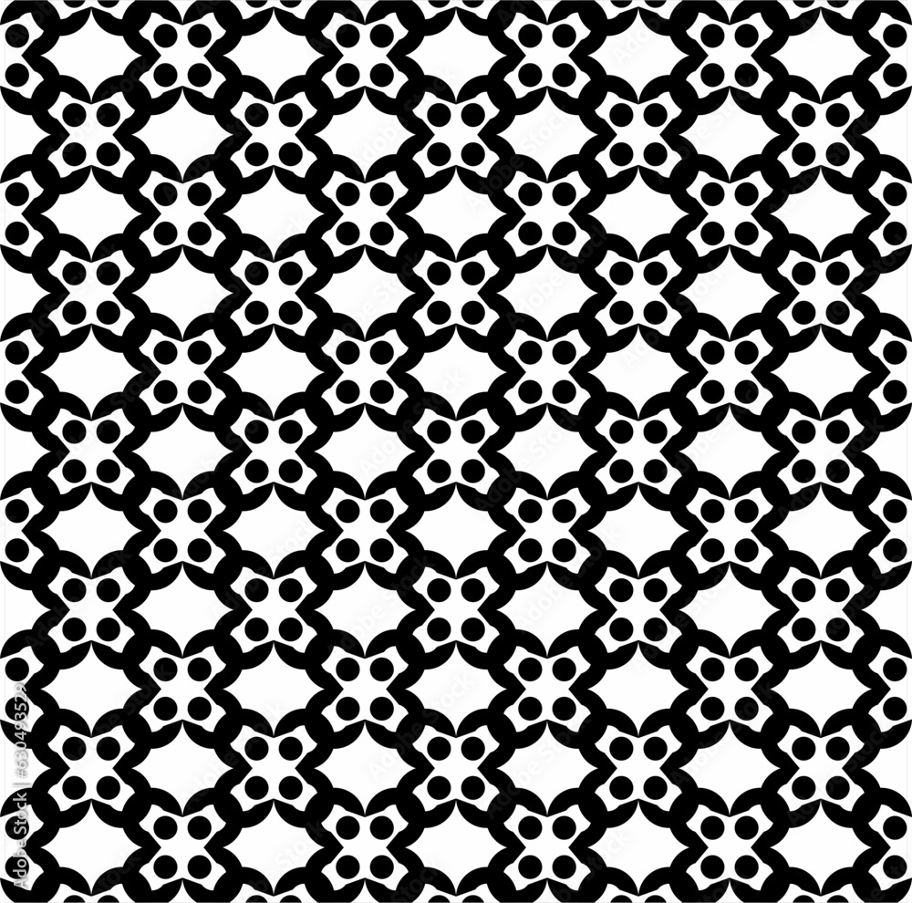 Abstract X letter design pattern with seamless circles. Used for design surfaces, fabrics, textiles.