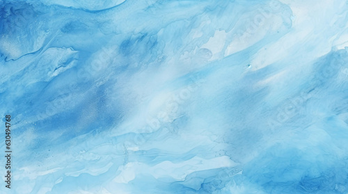 Blue Watercolor Texture Background. Generative AI.