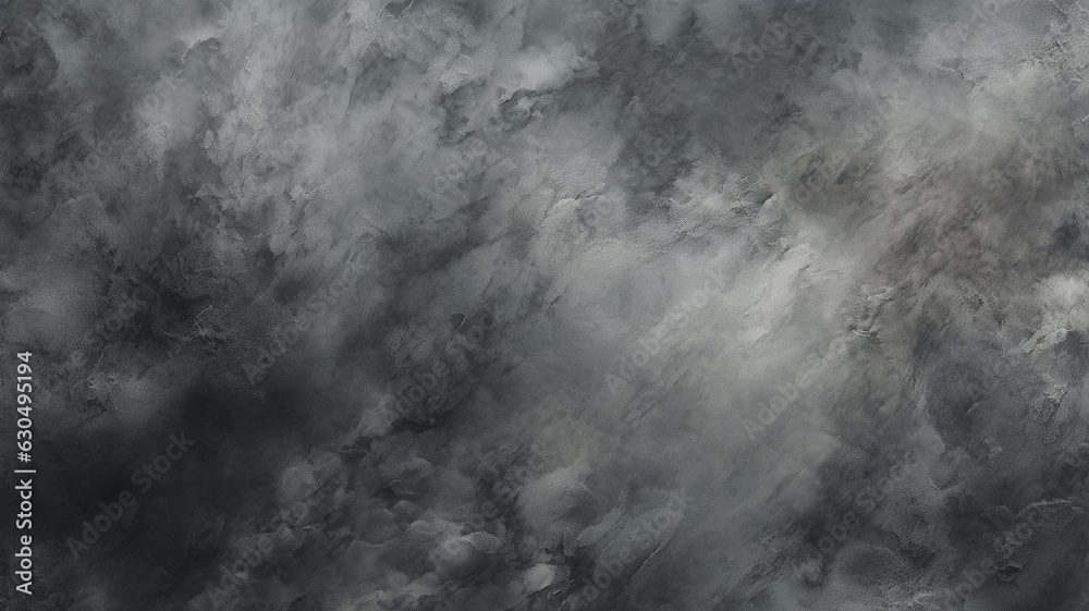 Fototapeta premium Charcoal Watercolor Texture Background. Generative AI.