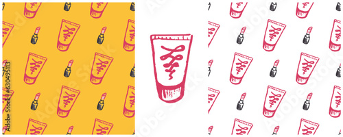 Set drawings with wax crayons. Print for cloth design, textile, fabric, wallpaper, wrapping paper