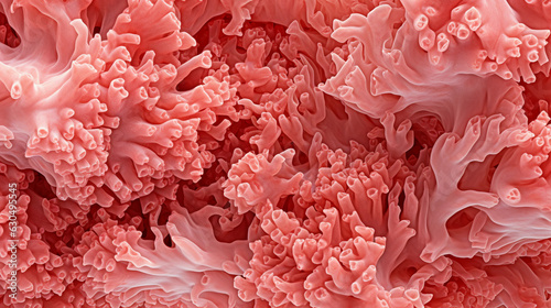 Coral Watercolor Texture Background. Generative AI.