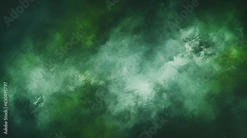 Forest Green Watercolor Texture Background. Generative AI.
