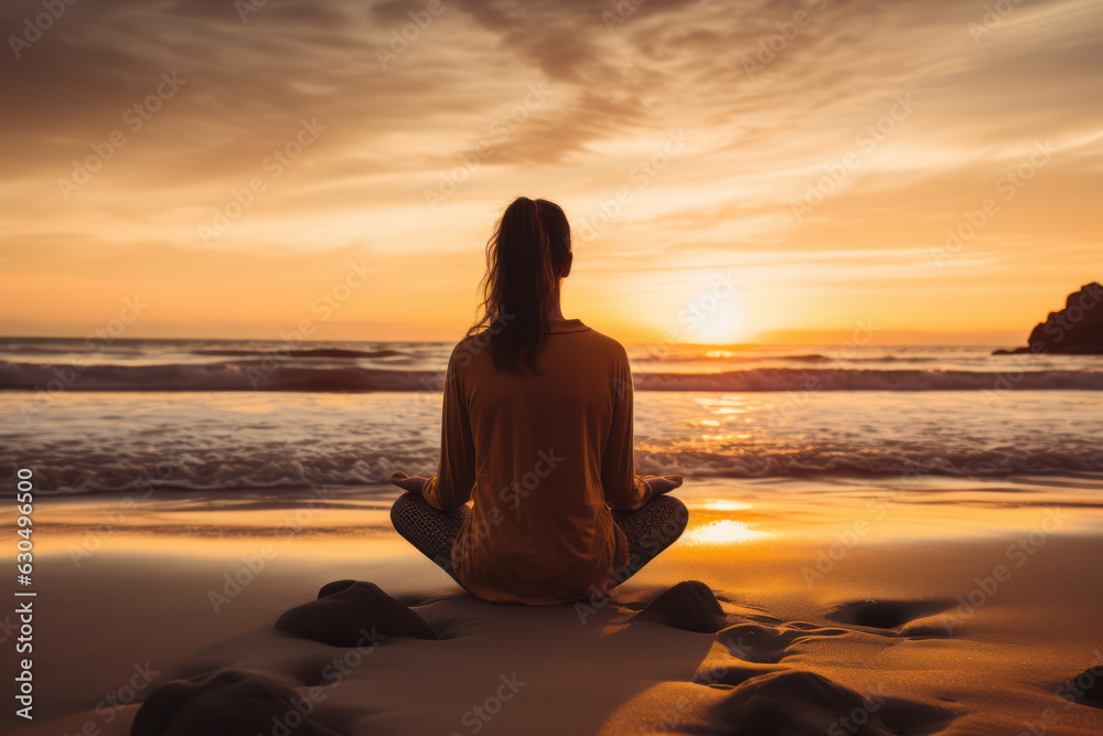A person practicing mindfulness and meditation A person practicing mindfulness and meditation