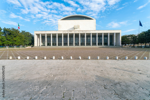Canvas Print Palace of Congress, .Plazzo del congressi in Rome, Italy