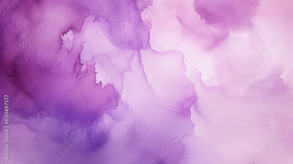 Fototapeta premium Purple Watercolor Texture Background Solution. Generative AI.