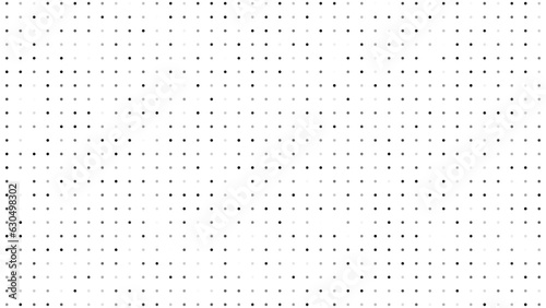 Monochrome halftone background with dots