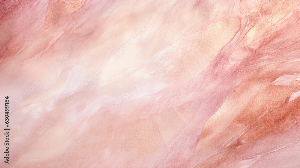 Rose Gold Watercolor Texture Background. Generative AI.