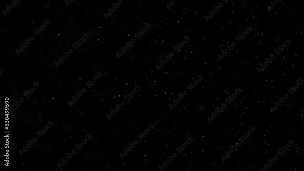 Subtile floating Dust Particles Captured with a Beautiful Camera Lens Blur