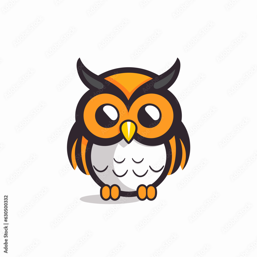 Vector logo owl, owl icon, owl head, sticker Vector logo owl, owl icon, owl head, sticker