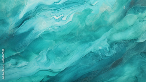 Turquoise Watercolor Texture Background. Generative AI.