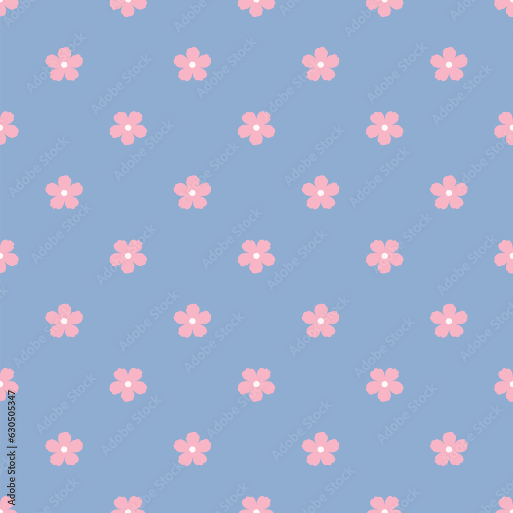 seamless pattern with wild pink flowers. seamless pattern with wild pink flowers.
