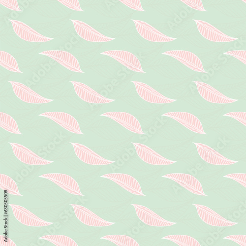 seamless pattern with leaves.