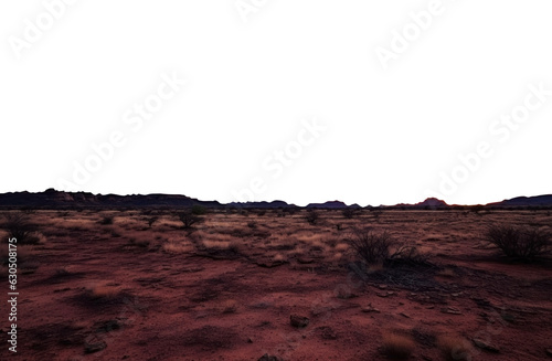 desert landscape. transparent isolated PNG file.