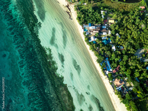 Aerial view of beauiful Quinale Beach in Anda, Bohol, Philippines. © Mdv Edwards