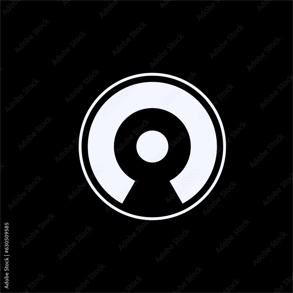 People logo design with keyhole. People logo design with keyhole.