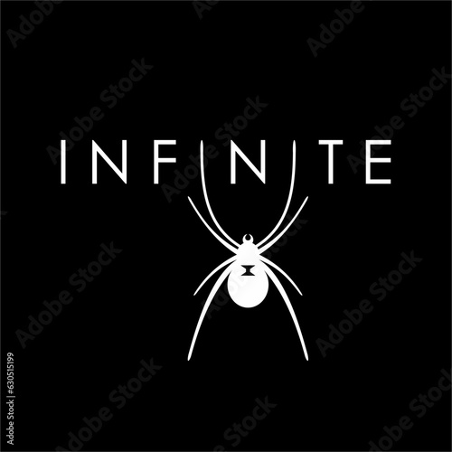 Insect logo design with word " Infinite "