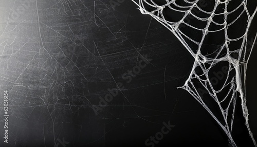 Fotografiet Spider web background, halloween concept, halloween background, Generative AI