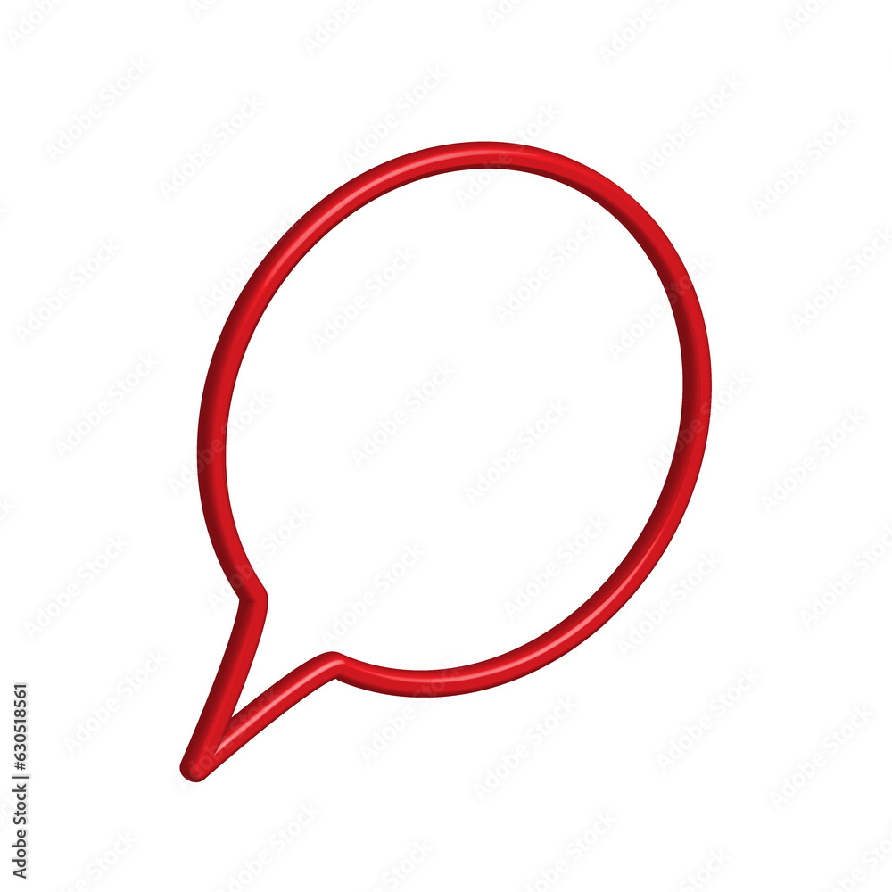 Bubble Speech icon 3d Bubble Speech icon 3d