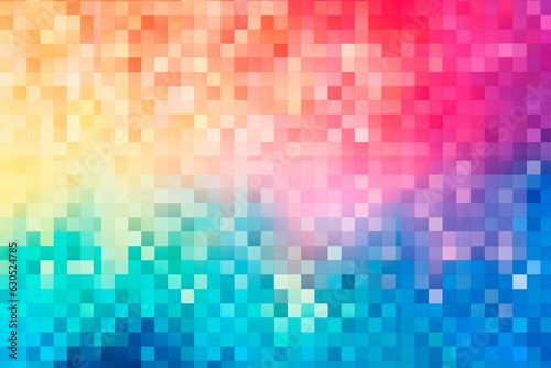 Pixelated mosaic texture background, retro video game-inspired design, multicolored and playful backdrop, nostalgic and fun