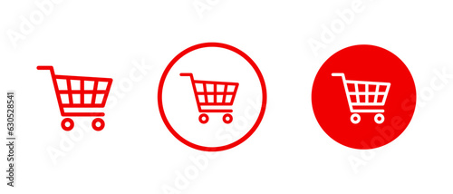 Shopping cart icon set