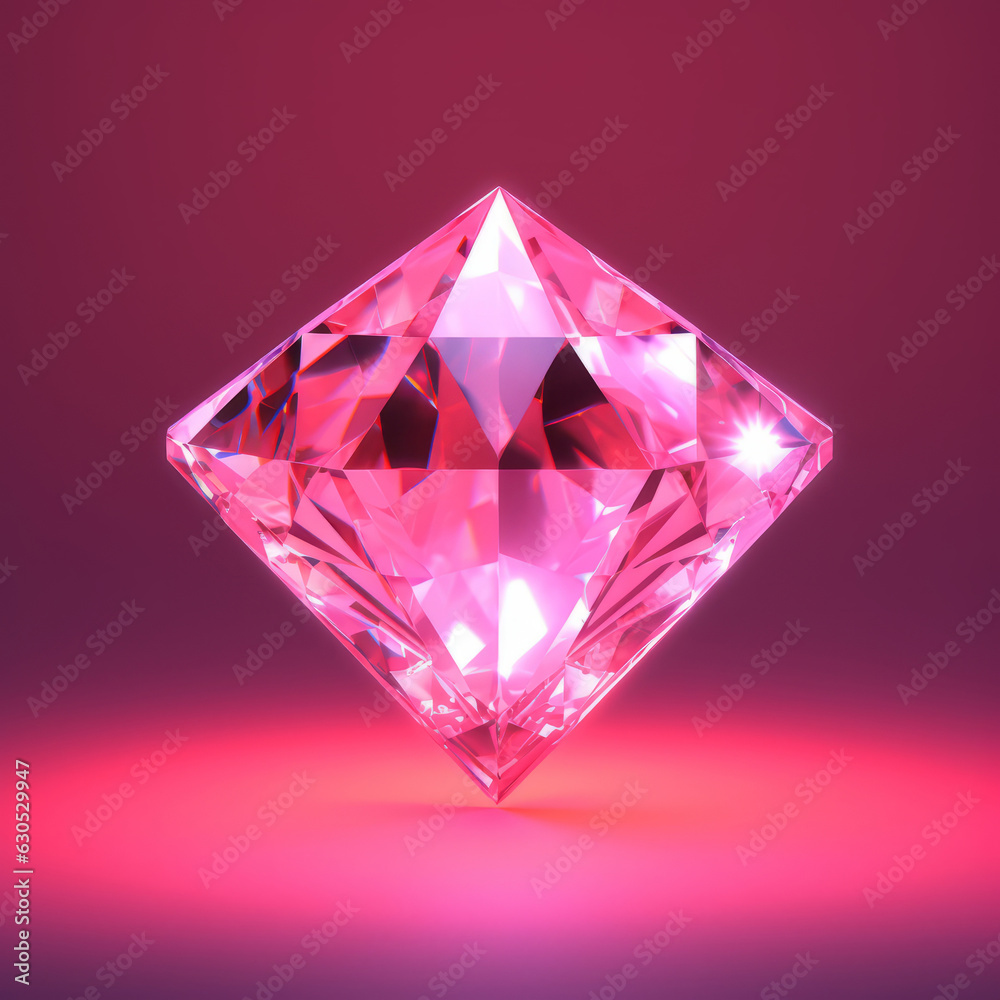 Pink and Purple Holographic Diamond Big and Beautiful Jewel Exquisite and Stunning Gemstone for Elegance and Luxury Pink and Purple Holographic Diamond Big and Beautiful Jewel Exquisite and Stunning Gemstone for Elegance and Luxury