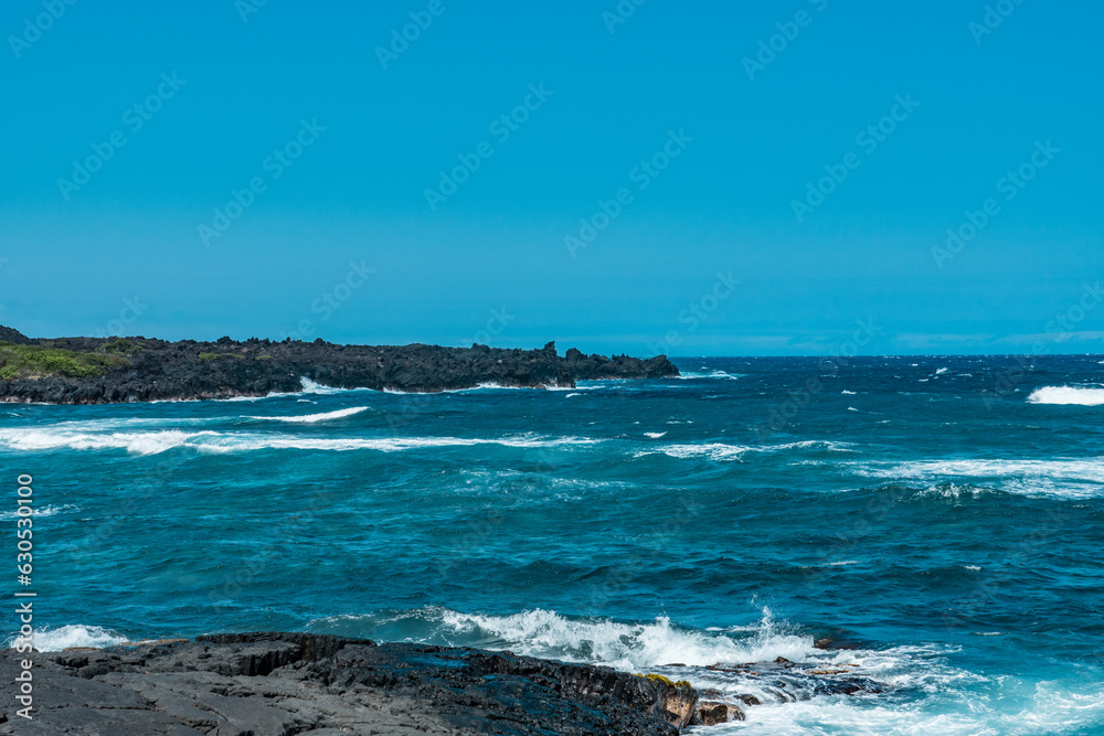 Punalu'u Black Sand Beach , Big Island, Hawaii. Pahoehoe Lava. volcanic rock. Punalu'u Black Sand Beach , Big Island, Hawaii. Pahoehoe Lava. volcanic rock.
