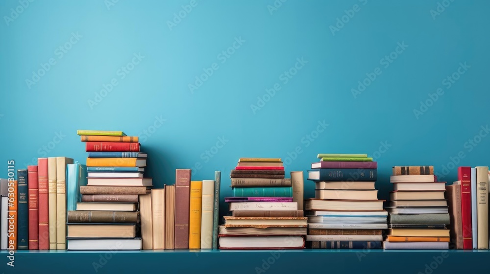 pile of books on minimalistic background or stock of books for world book day background pile of books on minimalistic background or stock of books for world book day background