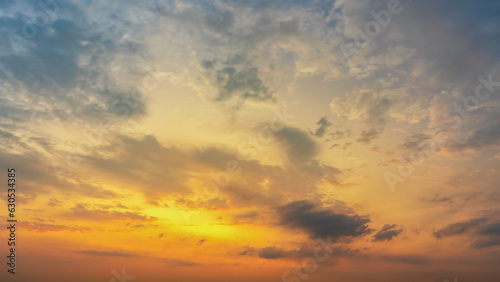 Fototapeta Naklejka Na Ścianę i Meble -  Sky clouds natural scenery when the outdoor dusk sunset