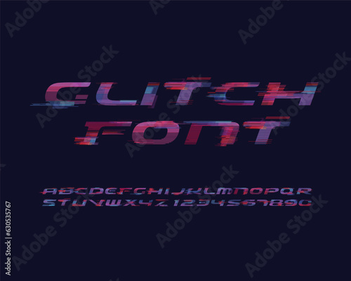 AI matrix designer font set in vector format