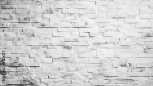 White Brick Wall Background for Clean Design - Generative AI