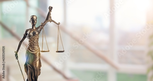 Legal and law. Statue of Justice with scales © BillionPhotos.com