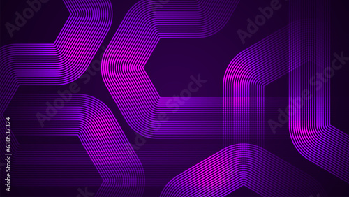 Dark violet abstract background with serpentine style lines as the main component.