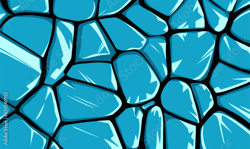 Fototapeta Naklejka Na Ścianę i Meble -  cracked ice background illustration vector