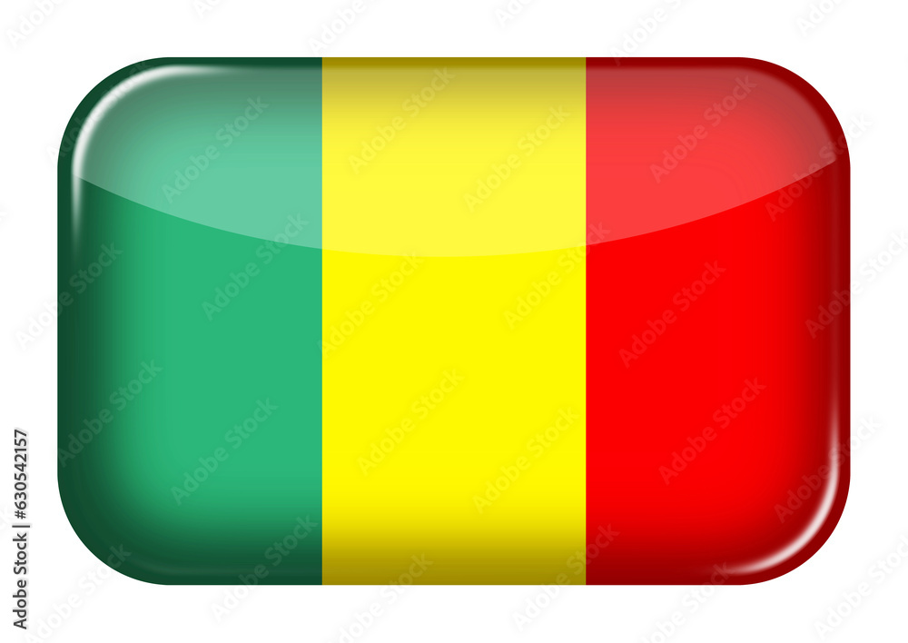 Fototapeta premium Mali web icon button with clipping path 3d illustration