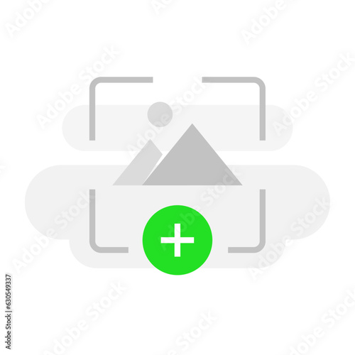 Drag and drop or Add button, Place image concept illustration flat design vector eps10. modern graphic element for landing ui, infographic, icon