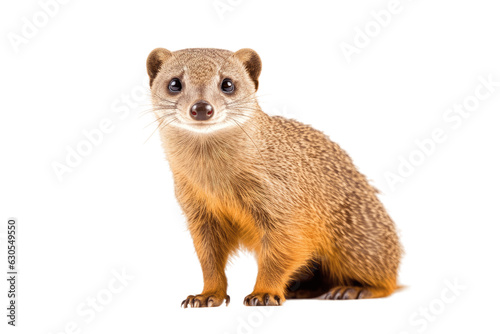 African Mongoose isolated on transparent background.
