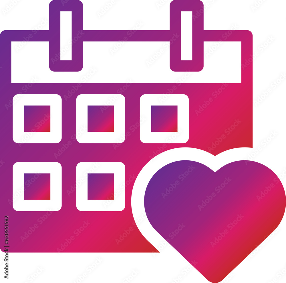 gradient style calendar icon gradient style calendar icon