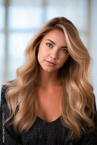 A blonde woman