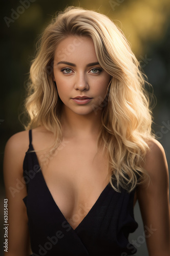 A blonde woman