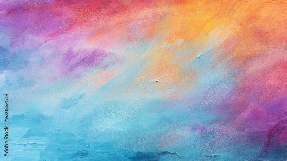 blissful pastel abstract oil-paint texture background, generative ai