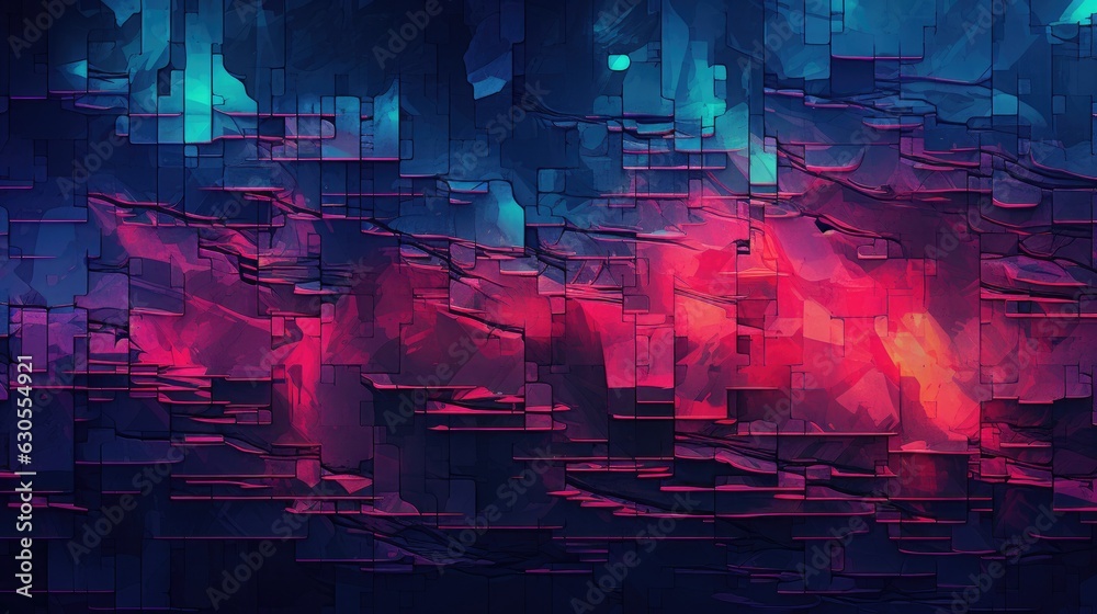 enigmatic abstract glitch texture background, generative ai