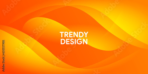 Abstract colorful orange curve background	
