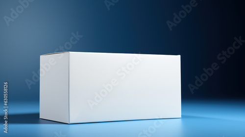 Blank White Packaging Box mockup