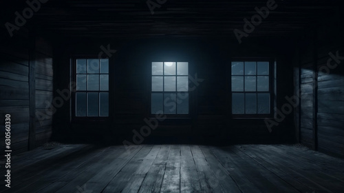 Cold Moonlit Room made with Generative AI technology 