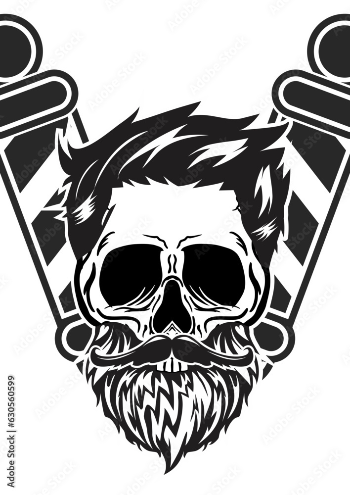 Fototapeta premium Vintage Barbershop Logo Template