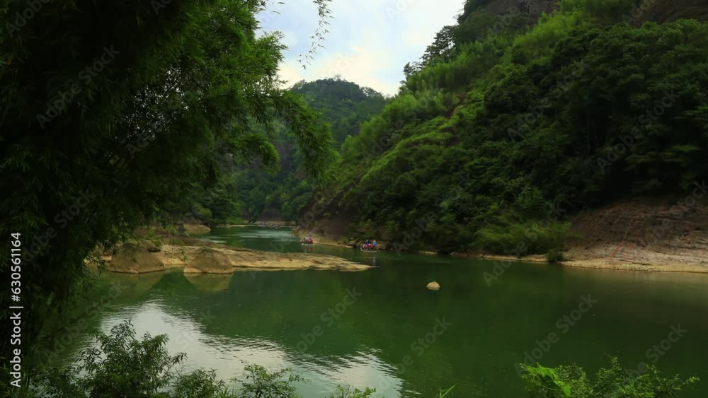 time lapse of Wuyi Mountain, Fujian province, China. Mount Wuyi is a world cultural and natural heritage site. time lapse of Wuyi Mountain, Fujian province, China. Mount Wuyi is a world cultural and natural heritage site.