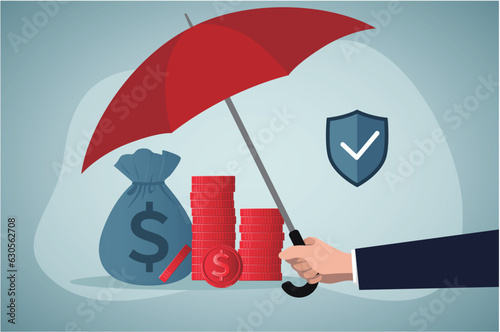 Business Insurance Concept. Policy Guarantee Business. Health insurance, Healthcare, finance and medical service.