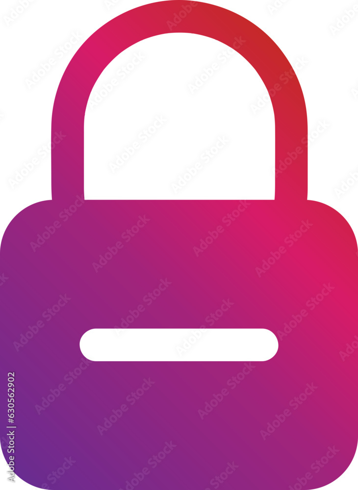 gradient style modern security padlock icon gradient style modern security padlock icon